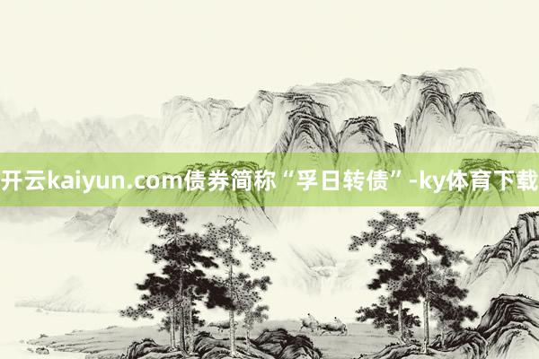 开云kaiyun.com债券简称“孚日转债”-ky体育下载