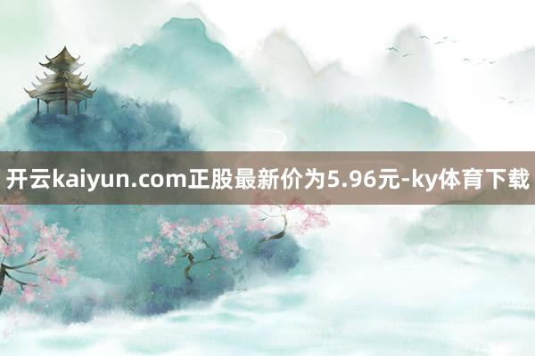 开云kaiyun.com正股最新价为5.96元-ky体育下载