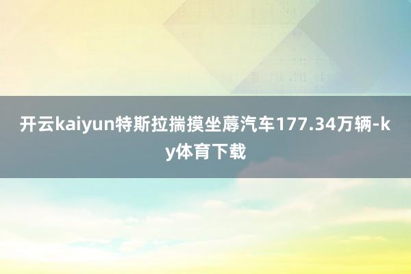 开云kaiyun特斯拉揣摸坐蓐汽车177.34万辆-ky体育下载
